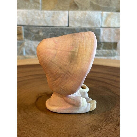 Vintage UCTCI Stoneware Japan Sleeping Girl Figurine With Bonnet & Basket Paste - Picture 2 of 8